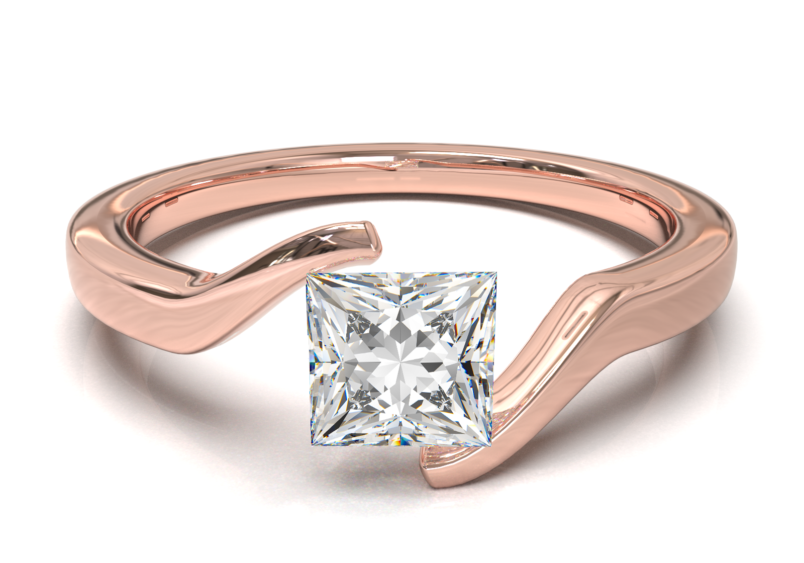 Rose Gold Floating Frame