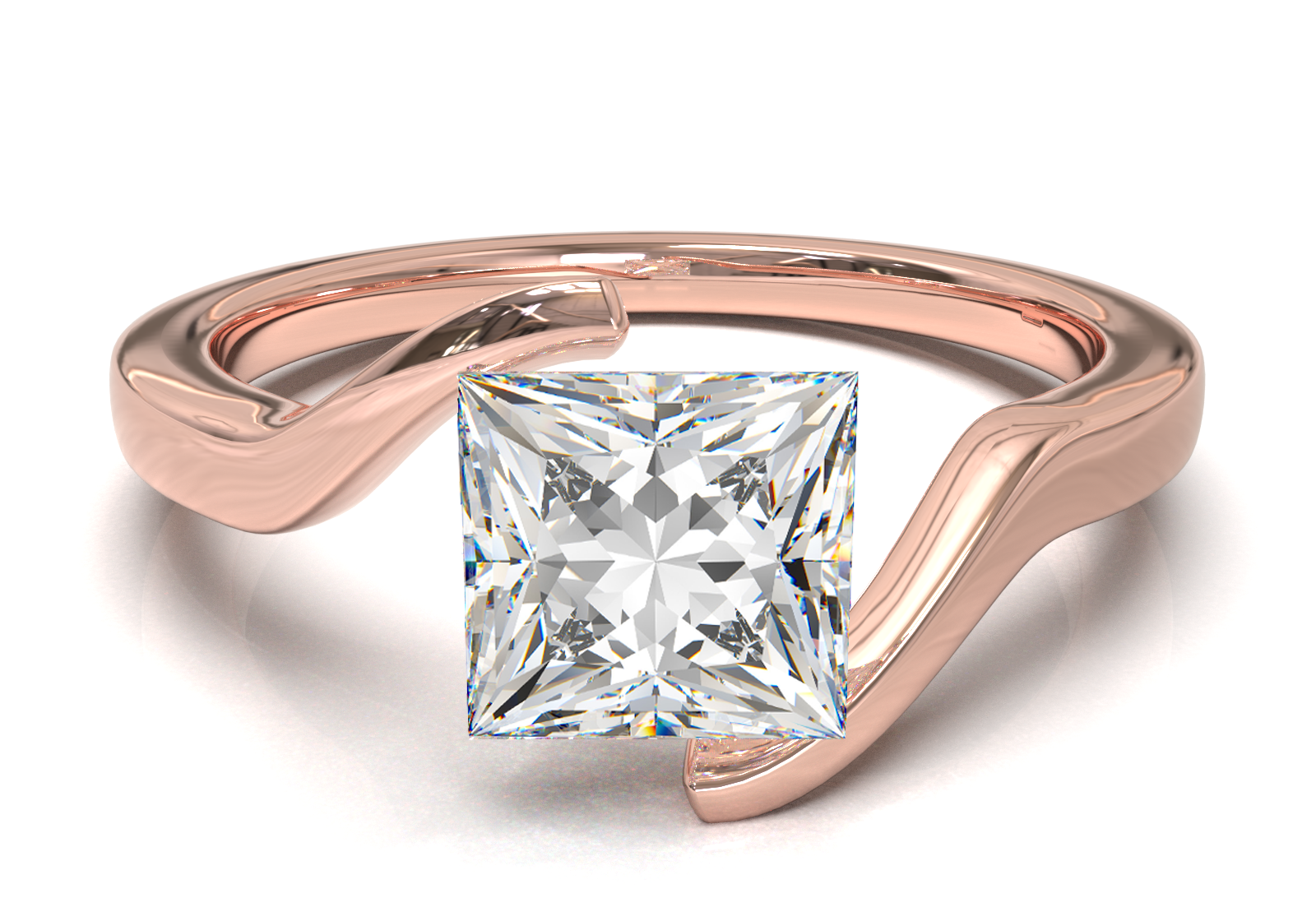 Rose Gold Floating Frame