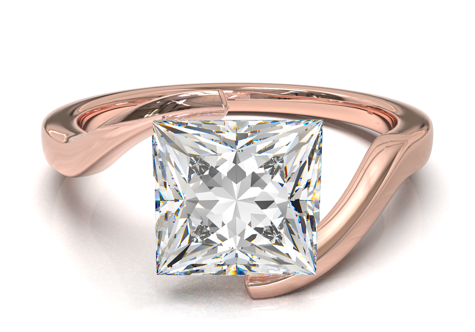 Rose Gold Floating Frame