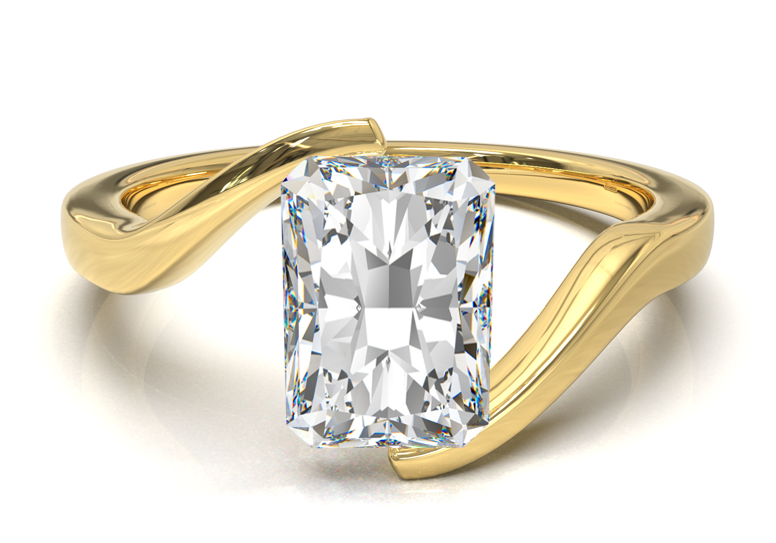 Yellow Gold Floating Frame