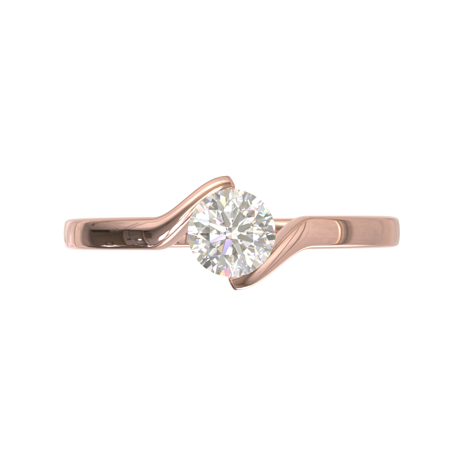 Montura Flotante Oro Rosa