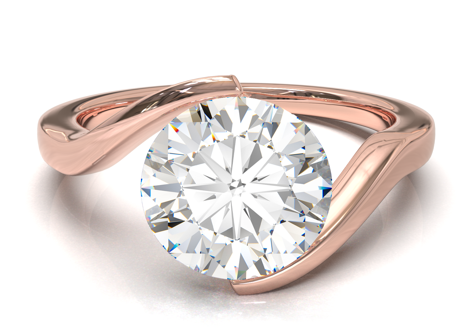 Rose Gold Floating Frame