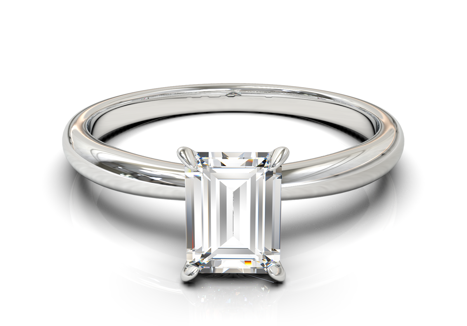 Cathedral Solitaire Frame 1.8mm thickness Yellow Gold