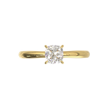 Cathedral Solitaire Frame 1.8mm thickness Yellow Gold