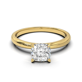 Cathedral Solitaire Frame 1.8mm thickness Yellow Gold