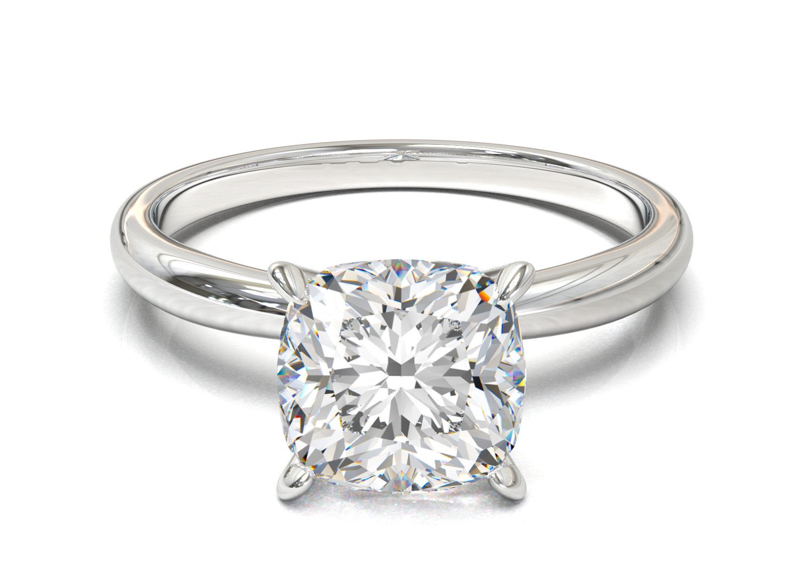 Cathedral Solitaire Frame 1.8mm thickness Yellow Gold