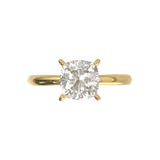 Cathedral Solitaire Frame 1.8mm thickness Yellow Gold