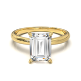 Cathedral Solitaire Frame 1.8mm thickness Yellow Gold