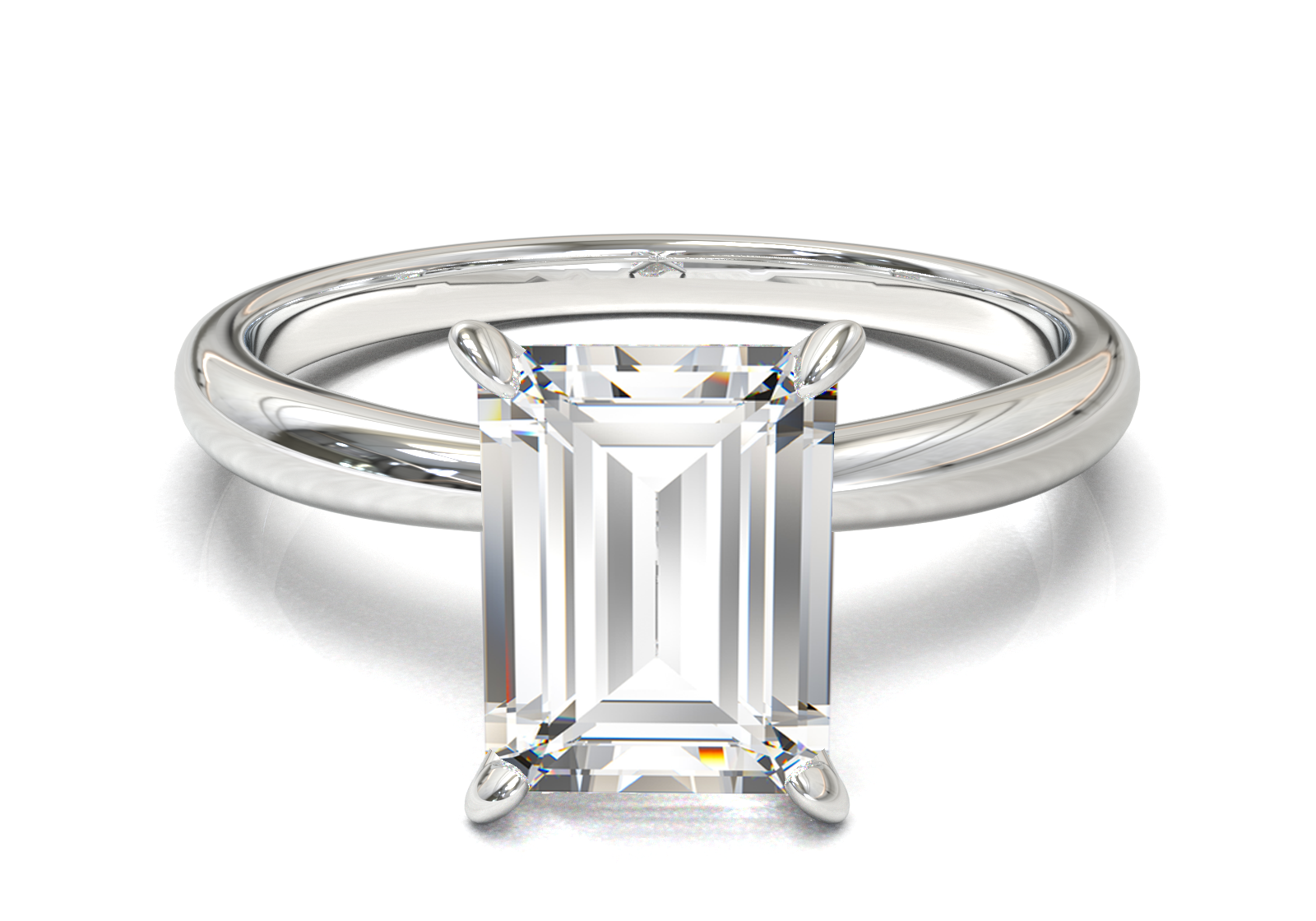 Cathedral Solitaire Frame 1.8mm thickness Yellow Gold