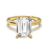 Cathedral Solitaire Frame 1.8mm thickness Yellow Gold