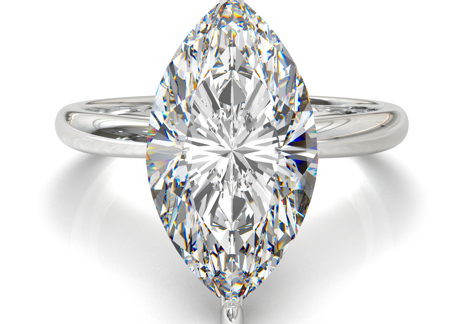 Cathedral Solitaire Frame 1.8mm thickness Yellow Gold