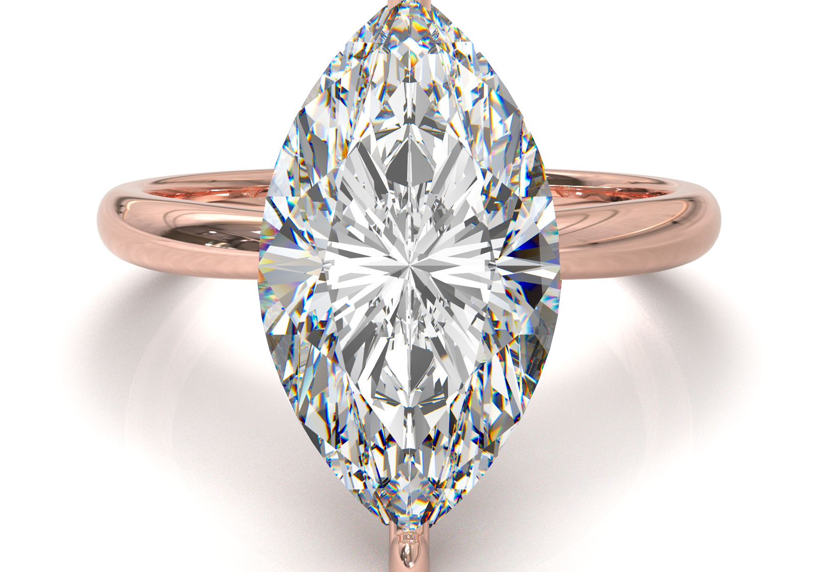 Cathedral Solitaire Frame 1.8mm thickness Yellow Gold