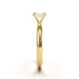 Cathedral Solitaire Frame 1.8mm thickness Yellow Gold