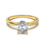 Cathedral Solitaire Frame 1.8mm thickness Yellow Gold