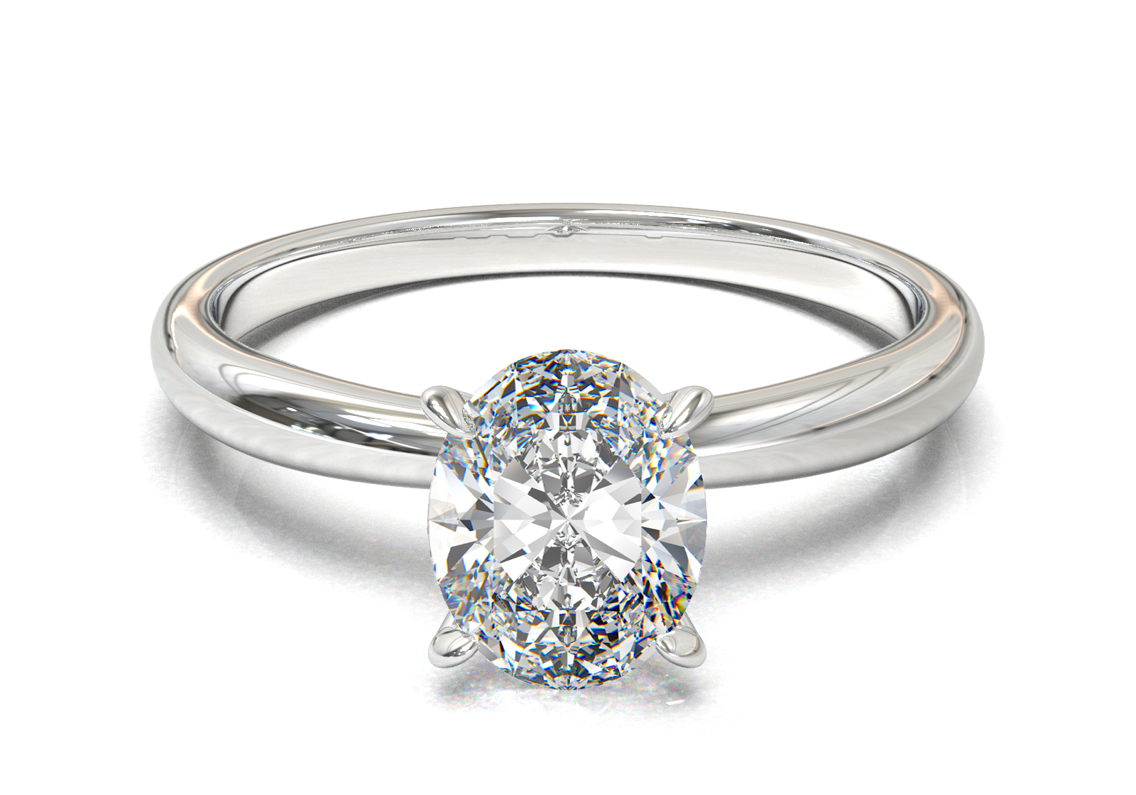 Cathedral Solitaire Frame 1.8mm thickness Yellow Gold