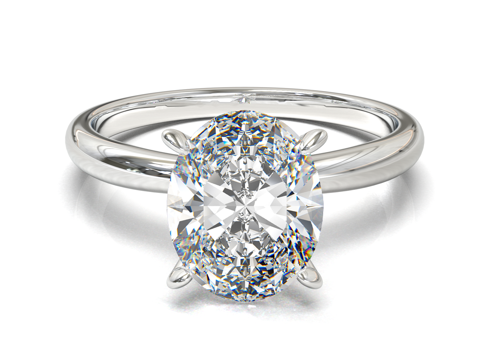 Cathedral Solitaire Frame 1.8mm thickness Yellow Gold