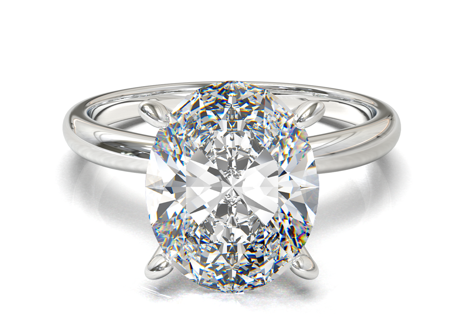 Cathedral Solitaire Frame 1.8mm thickness Yellow Gold