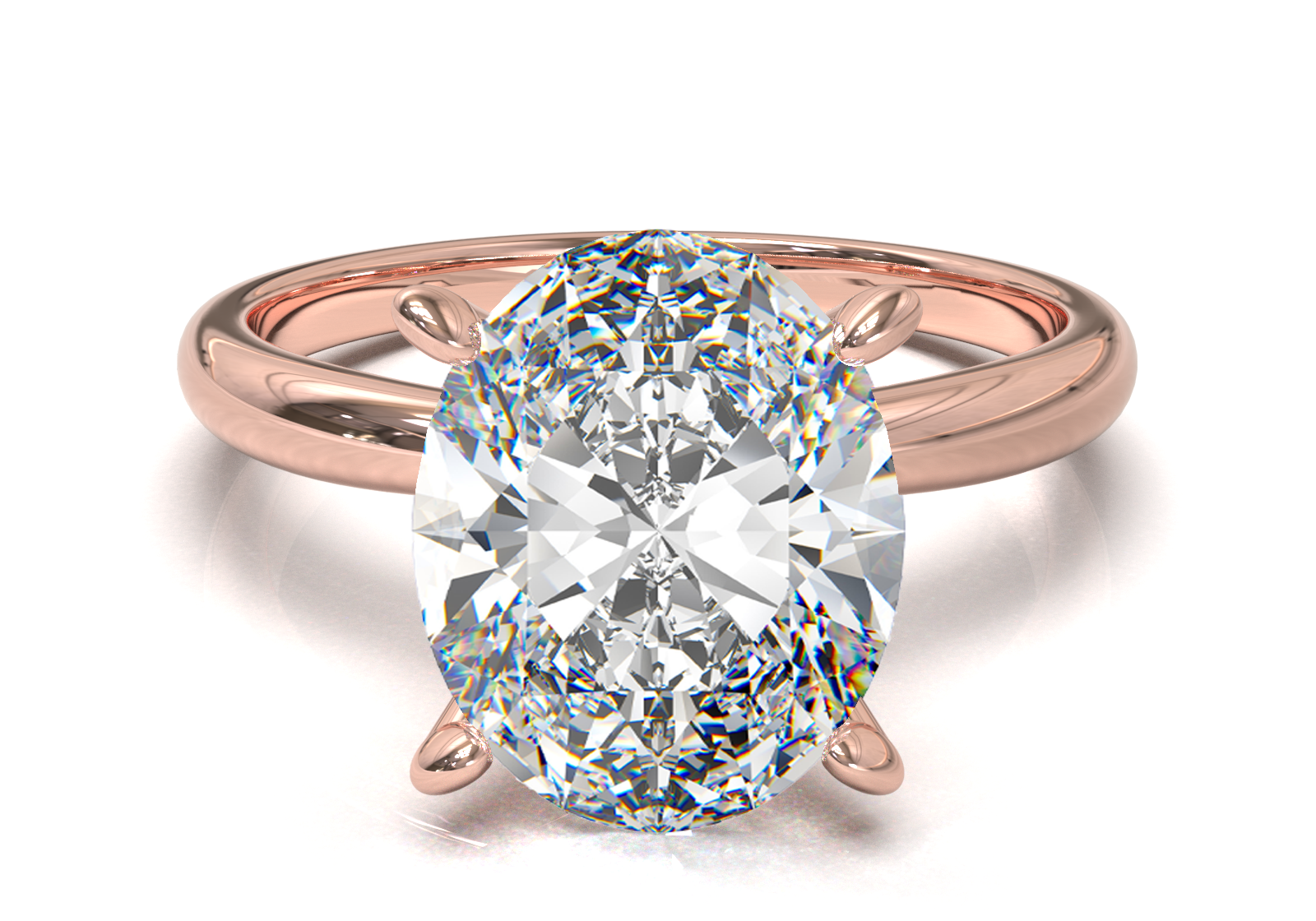 Cathedral Solitaire Frame 1.8mm thickness Yellow Gold