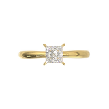 Cathedral Solitaire Frame 1.8mm thickness Yellow Gold