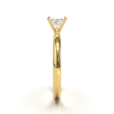 Cathedral Solitaire Frame 1.8mm thickness Yellow Gold