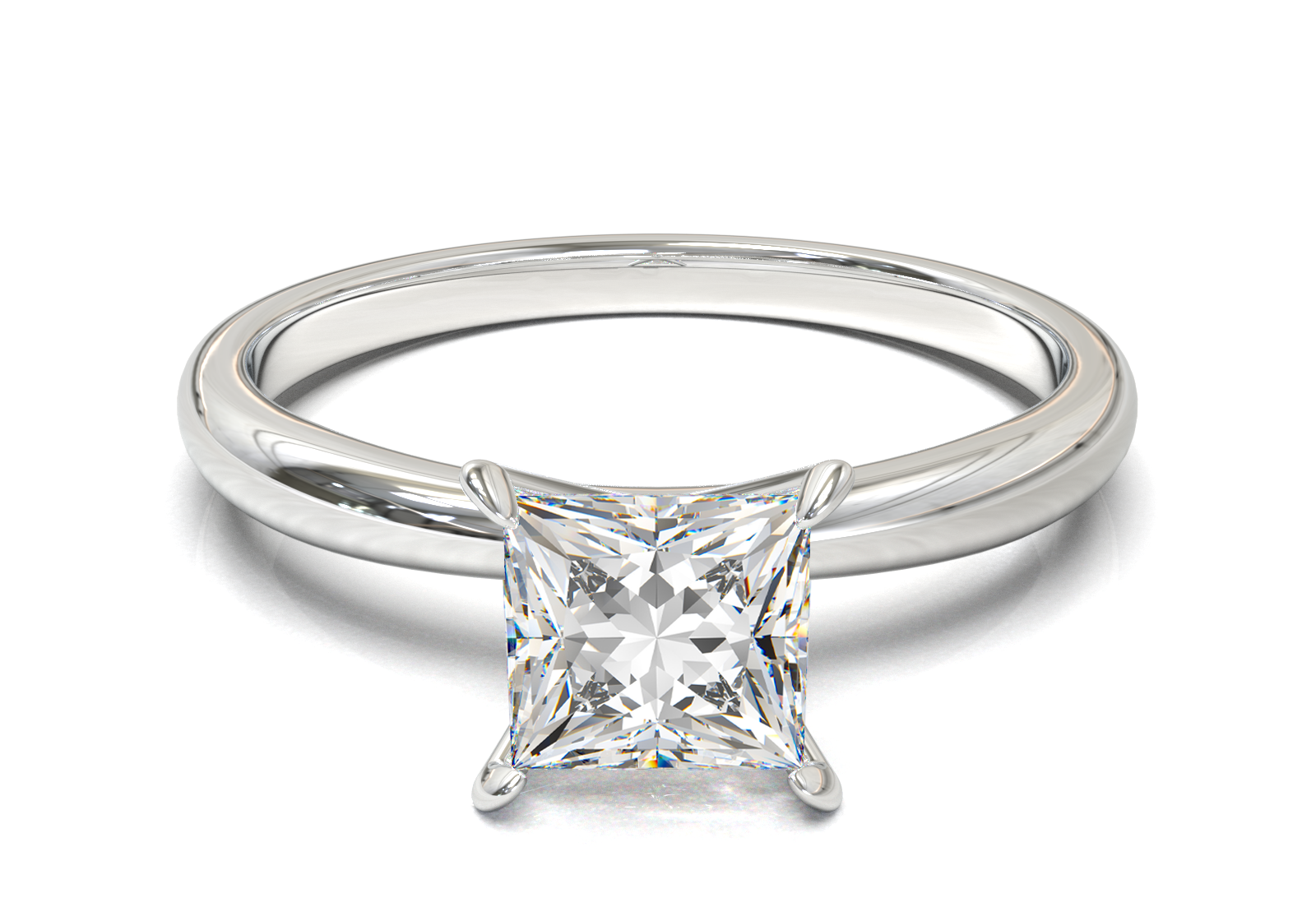 Cathedral Solitaire Frame 1.8mm thickness Yellow Gold