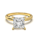 Cathedral Solitaire Frame 1.8mm thickness Yellow Gold