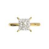 Cathedral Solitaire Frame 1.8mm thickness Yellow Gold