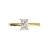 Cathedral Solitaire Frame 1.8mm thickness Yellow Gold