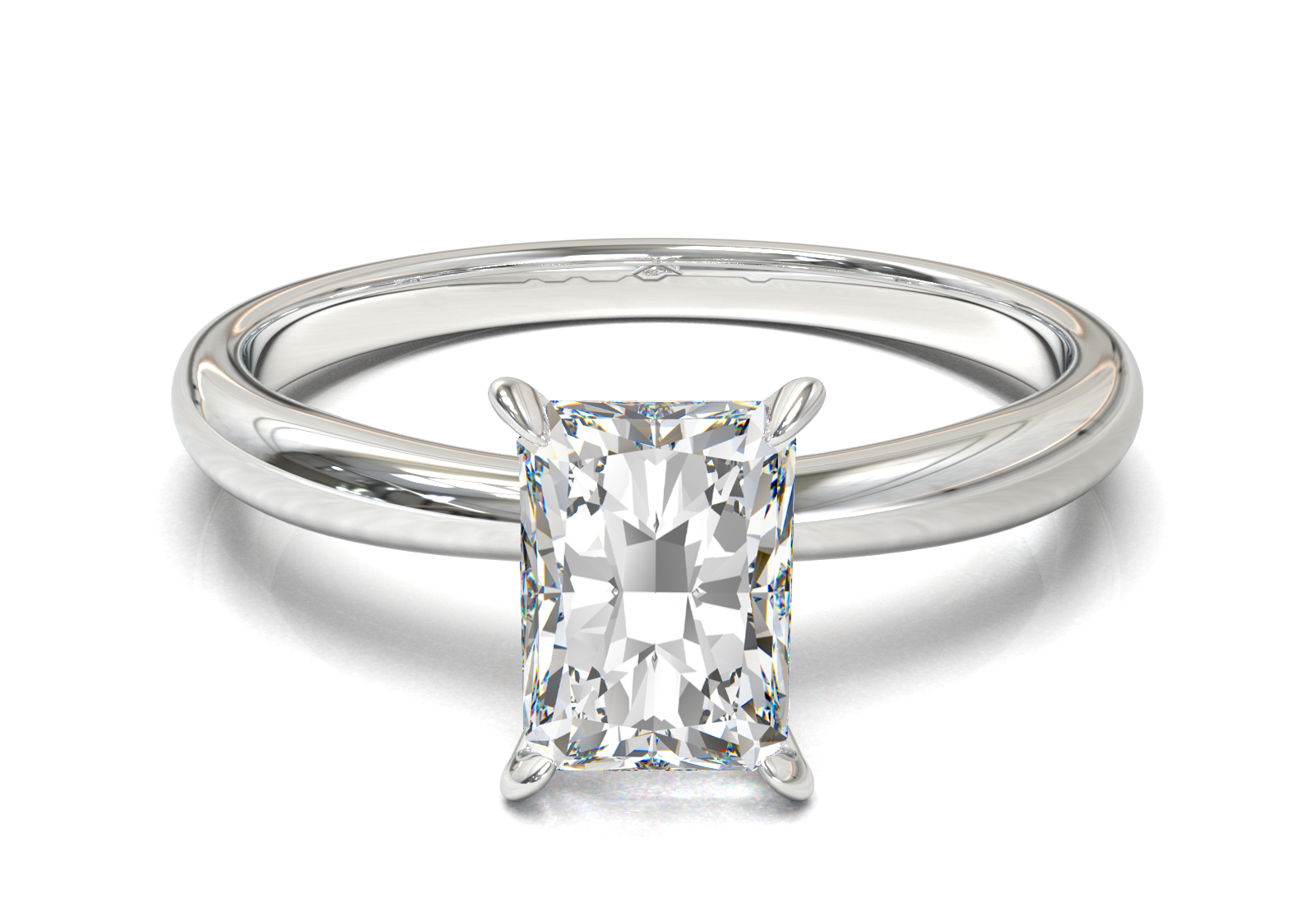 Cathedral Solitaire Frame 1.8mm thickness Yellow Gold