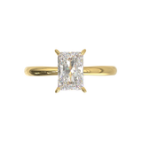 Cathedral Solitaire Frame 1.8mm thickness Yellow Gold