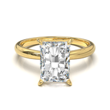 Cathedral Solitaire Frame 1.8mm thickness Yellow Gold