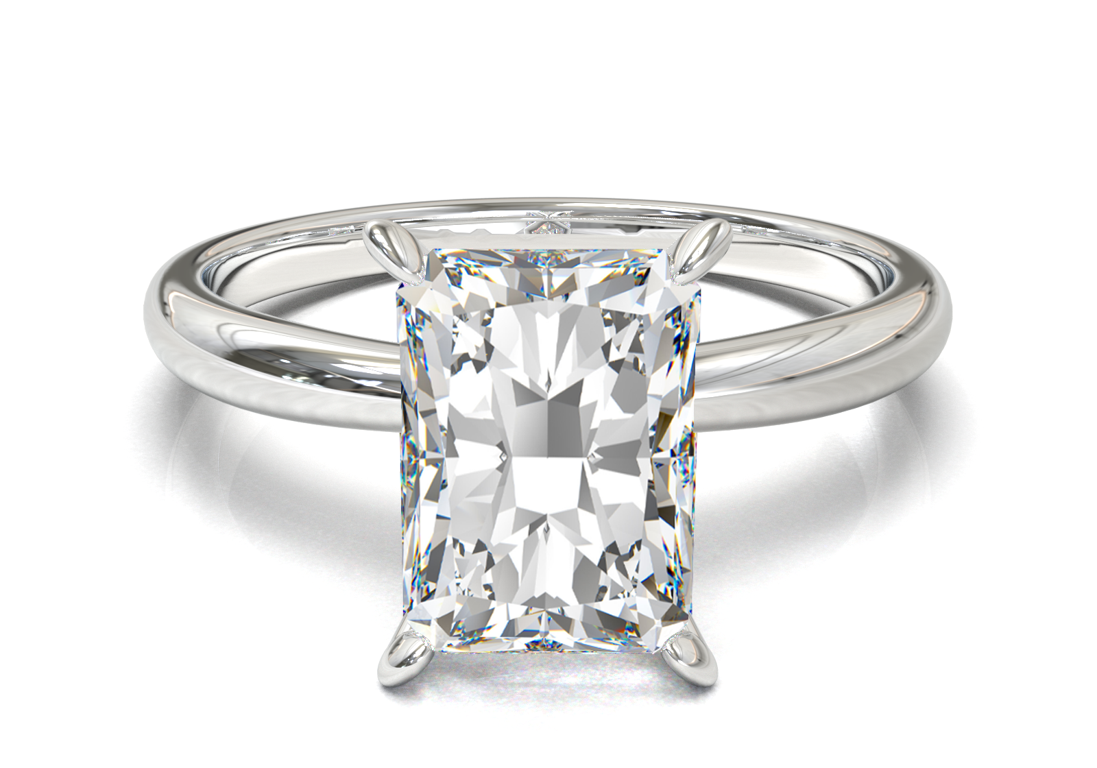 Cathedral Solitaire Frame 1.8mm thickness Yellow Gold