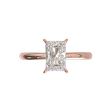 Cathedral Solitaire Frame 1.8mm thickness Yellow Gold