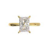 Cathedral Solitaire Frame 1.8mm thickness Yellow Gold