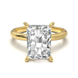 Cathedral Solitaire Frame 1.8mm thickness Yellow Gold