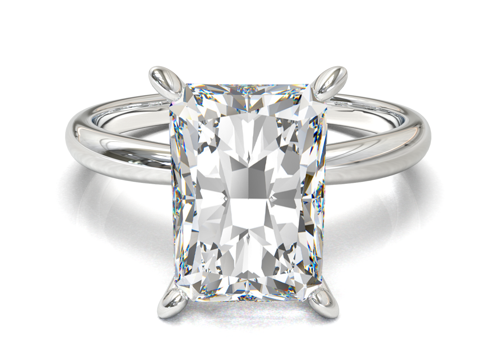 Cathedral Solitaire Frame 1.8mm thickness Yellow Gold