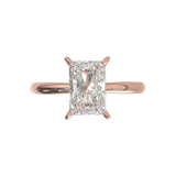 Cathedral Solitaire Frame 1.8mm thickness Yellow Gold