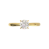 Cathedral Solitaire Frame 1.8mm thickness Yellow Gold