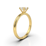 Cathedral Solitaire Frame 1.8mm thickness Yellow Gold