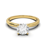 Cathedral Solitaire Frame 1.8mm thickness Yellow Gold