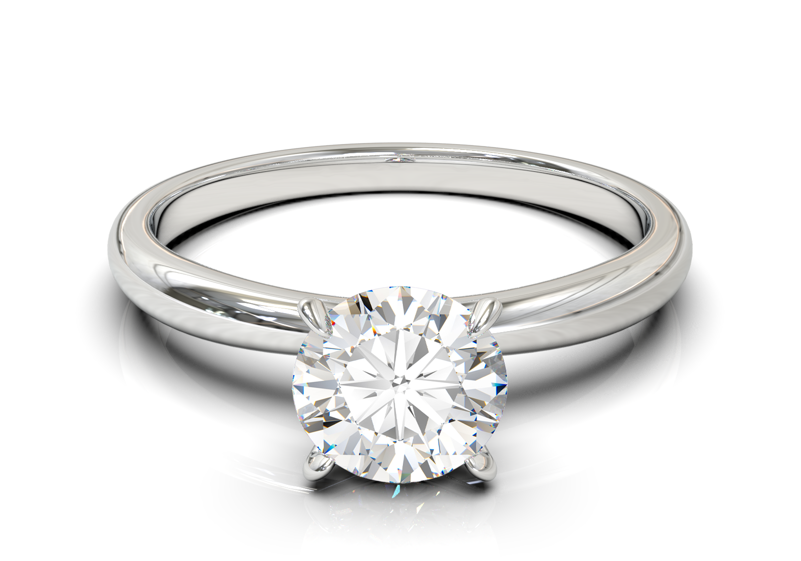 Cathedral Solitaire Frame 1.8mm thickness Yellow Gold