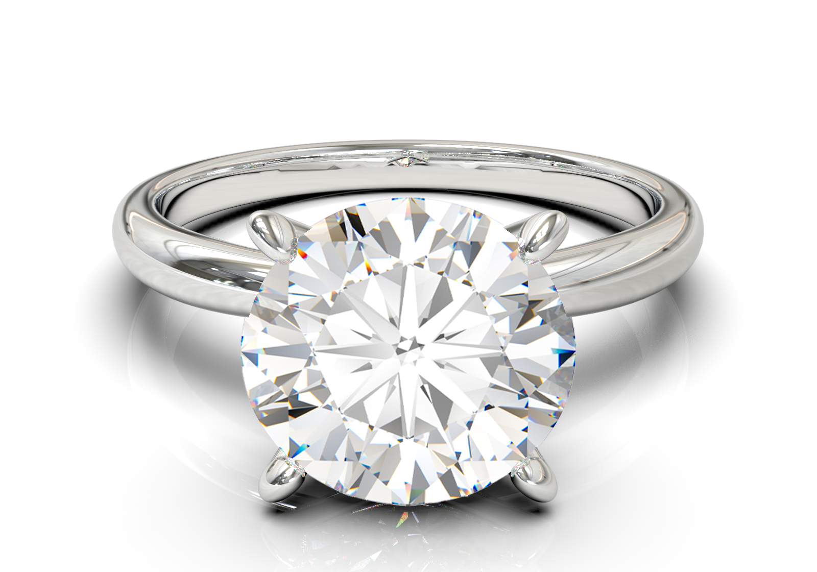 Cathedral Solitaire Frame 1.8mm thickness Yellow Gold