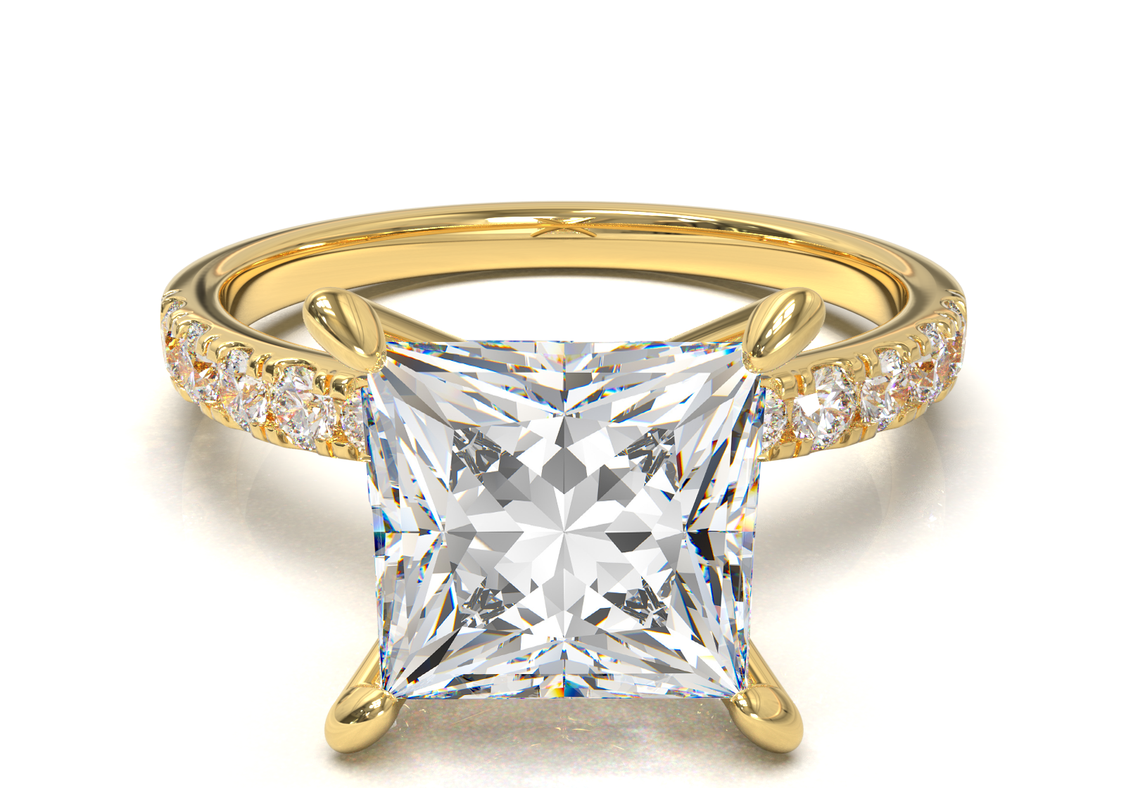 Montura Pavé 33,22,11 Oro Amarillo