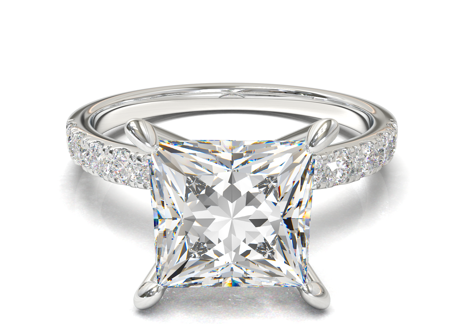 Montura Pavé 33,22,11 Oro Blanco