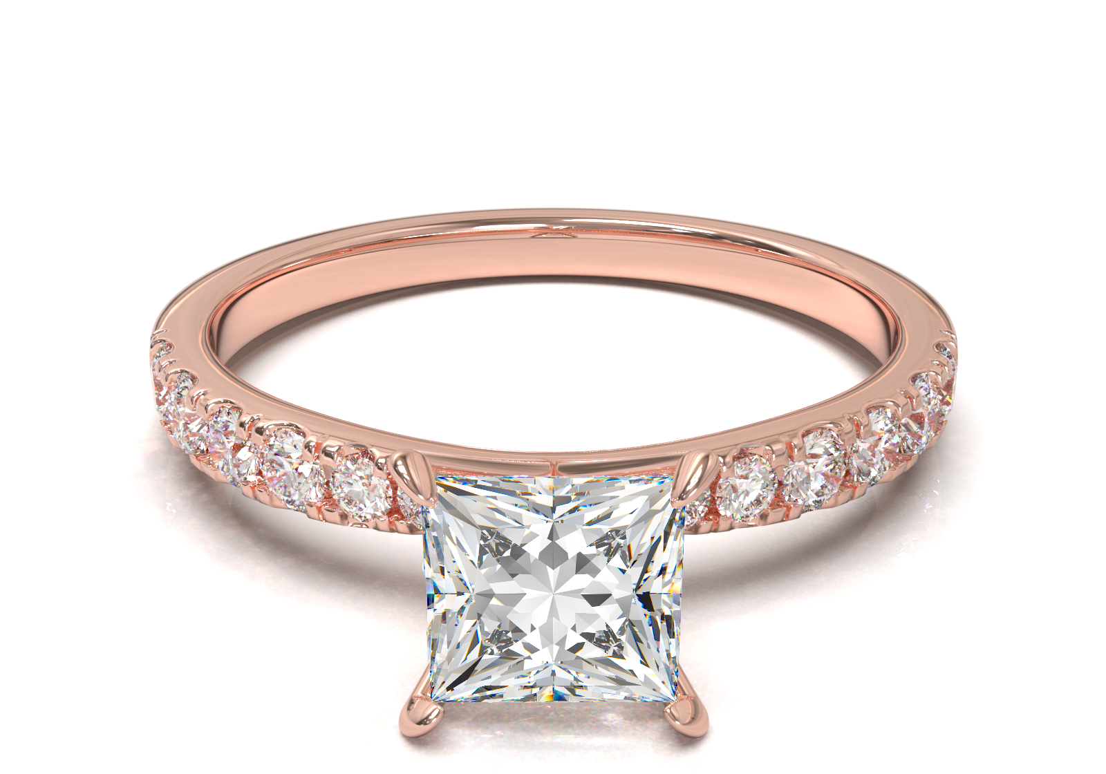 Montura Pavé 33,22,11 Oro Rosa