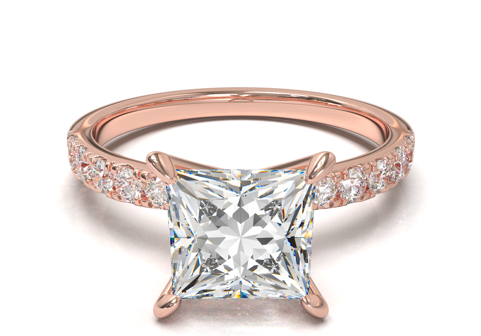 Montura Pavé 33,22,11 Oro Rosa