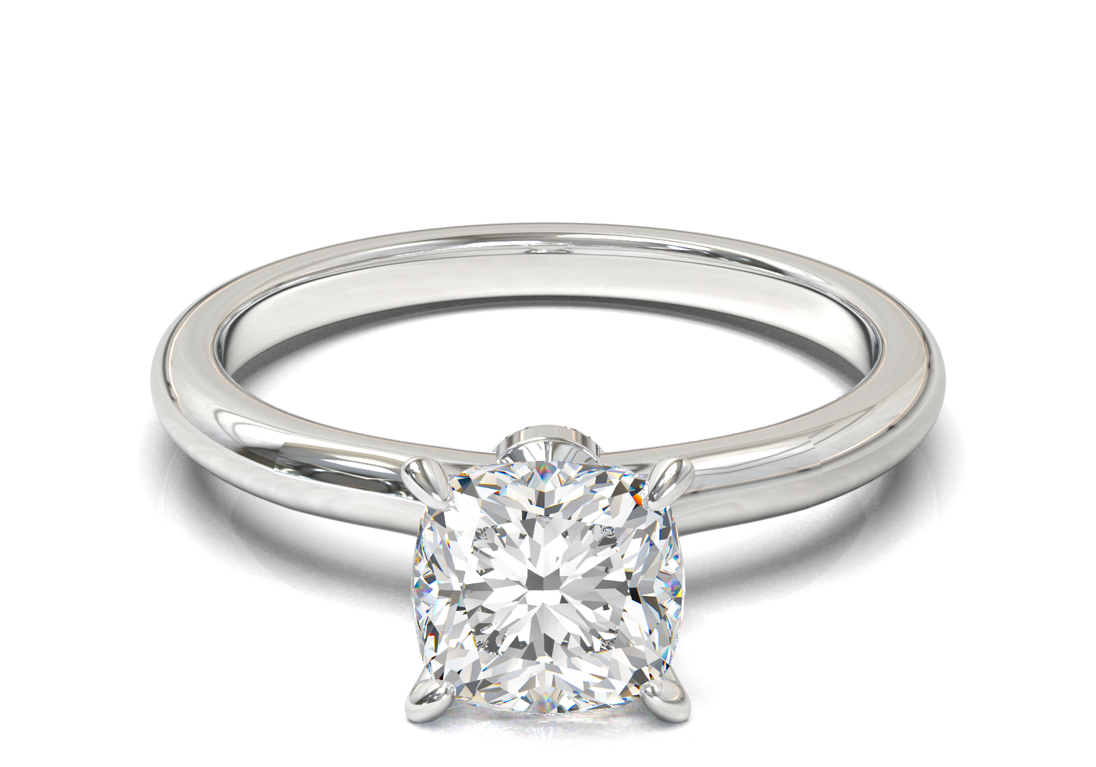 Montura Petite Oro Blanco