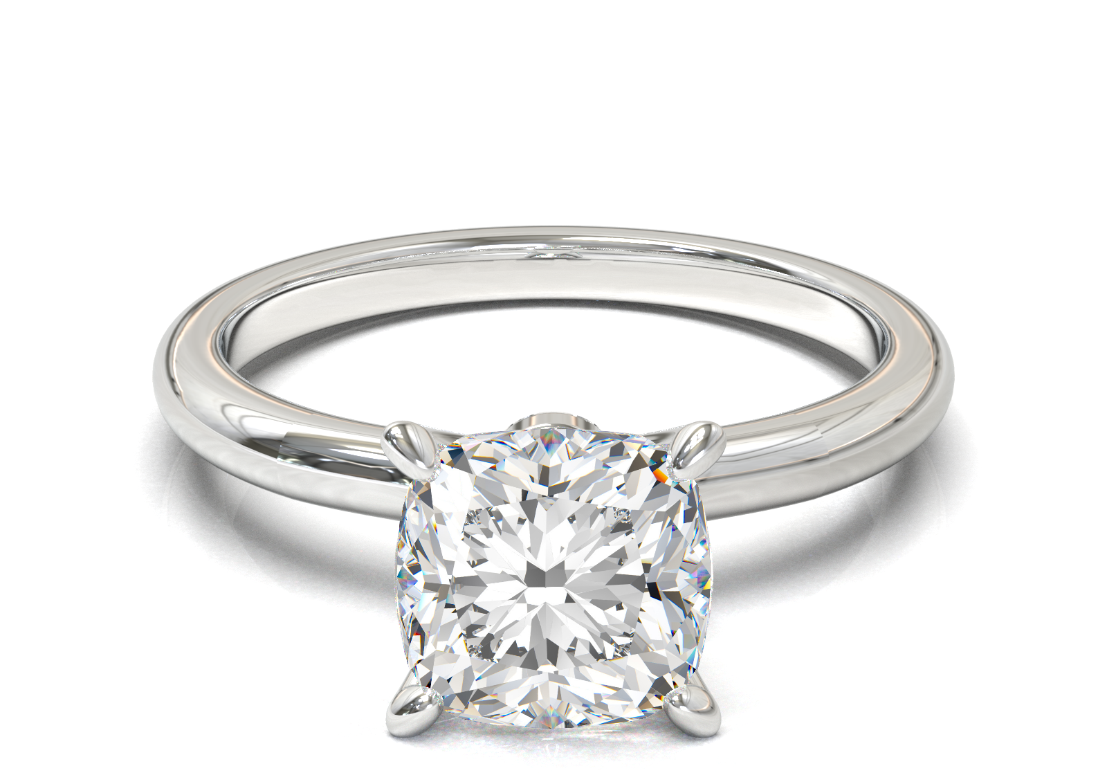 Montura Petite Oro Blanco