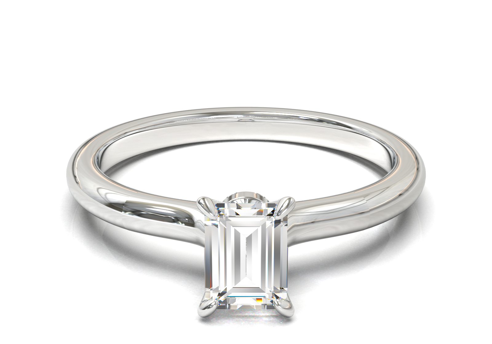 Montura Petite Oro Blanco