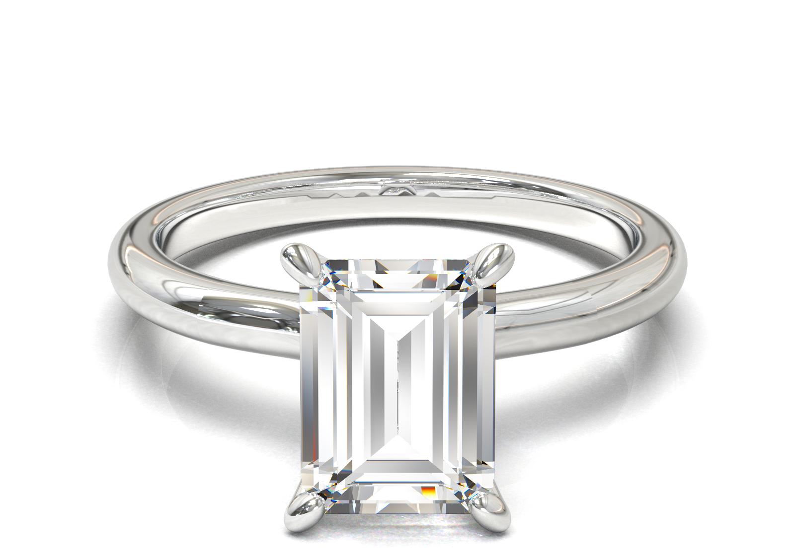 Montura Petite Oro Blanco